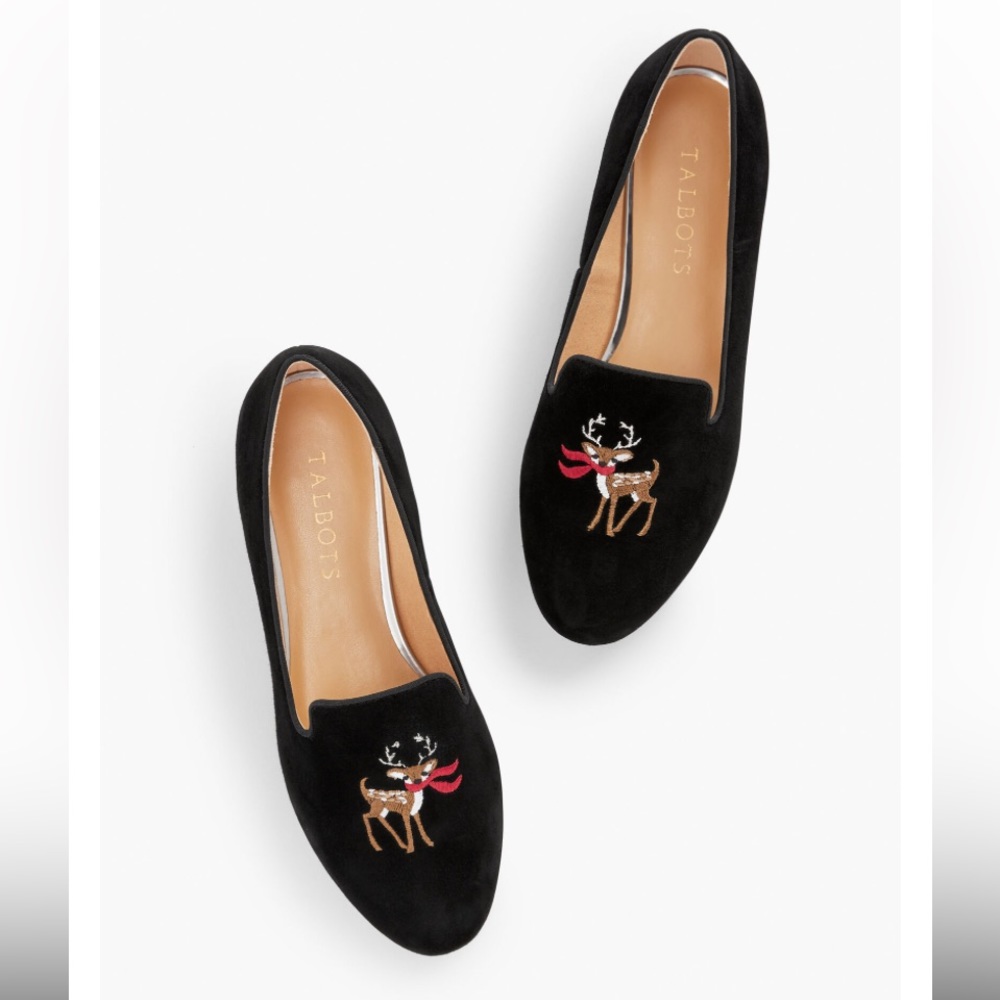 RYAN EMBROIDERED SUEDE LOAFERS NEW